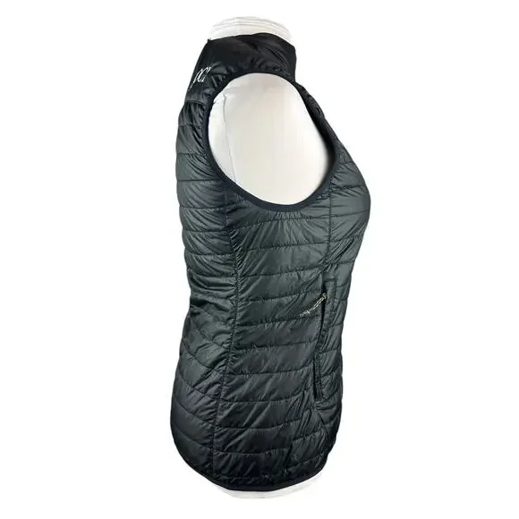 *Read* Fjallraven Abisko Padded Vest Lightweight Zip Puffer Black Women's Medium - Picture 12 of 14